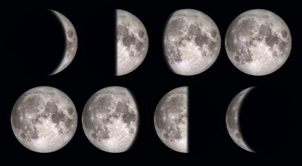 Moon view from space. Elements of this image furnished by NASA