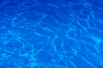 Fototapeta na wymiar Fresh blue water in a pool