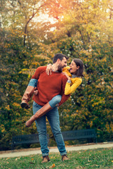 Fototapeta premium Happy young couple