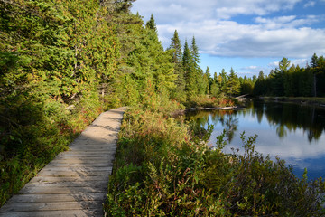 Fototapeta na wymiar La Mauricie National Park typical landscape, Province of Quebec, CANADA.