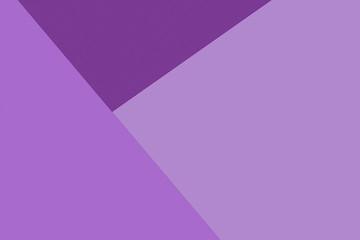Geometric paper background. Purple pastel colored, pink backdrop for your design. Flatlay, copy space