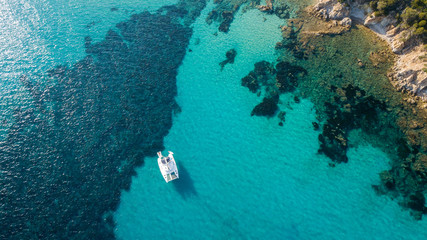 Fototapeta na wymiar Mare della Sardegna, scatto da Drone