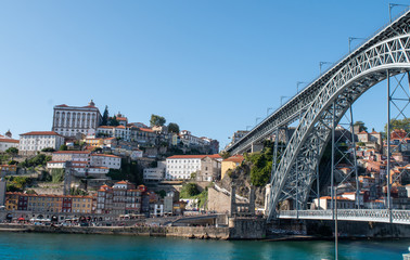 Naklejka premium City view of Porto city in Portugal.