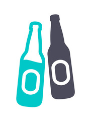 New gray turquoise icon on a white background