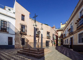 Fototapeta na wymiar Santa Cruz District in Seville, Andalusia, Spain