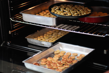 homemade cookies baking