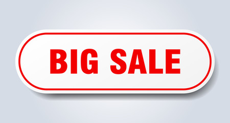 big sale sign. big sale rounded red sticker. big sale