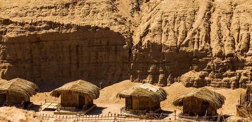 The bedouins tent in the sahara, morocco
