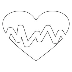 Heart Pulse line Icon