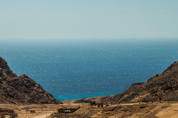 Rocky mountain scenery, Dolomites, Italy
