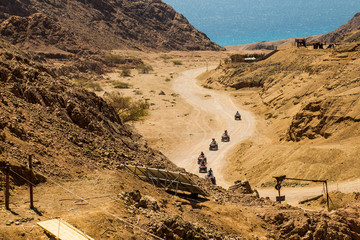 Rocky mountain scenery, Dolomites, Italy