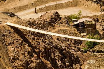Rocky mountain scenery, Dolomites, Italy