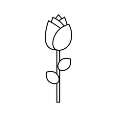 Rose Icon Symbol. Premium Quality Isolated Love Flower Element In Trendy Style.