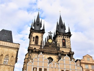 Obraz premium Teynkirche - Prag