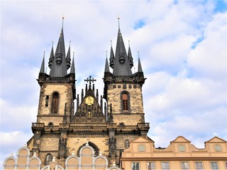 Obraz premium Teynkirche - Prag