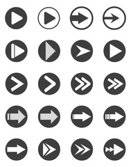 Set of arrow icons