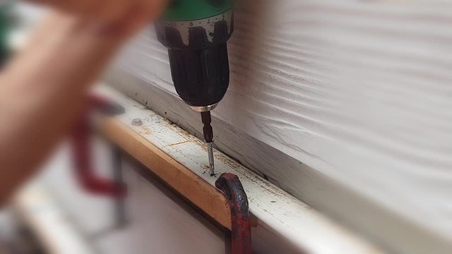 trying and fail again and again to drill a steel of the wall for renovating