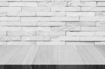 brick wall and wooden floor