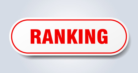 ranking sign. ranking rounded red sticker. ranking