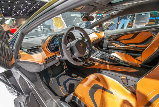 Cockpit Of A Lamborghini Sian