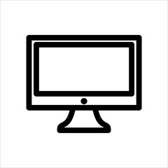 Monitor TV icon. Symbol of Gadget or Device with trendy flat line style icon for web site design, logo, app, UI isolated on white background. vector illustration eps 10