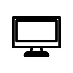 Monitor TV icon. Symbol of Gadget or Device with trendy flat line style icon for web site design, logo, app, UI isolated on white background. vector illustration eps 10