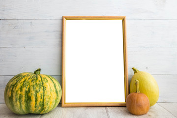 Photo frame A4 with pumpkins