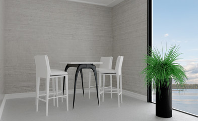 Meeting room in shades of gray. Open space. Great office.