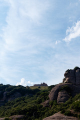 Fototapeta na wymiar panoramic view of the mountais in barcelona