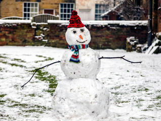snowman in park