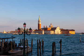 View of St. George church in Venice, Italy