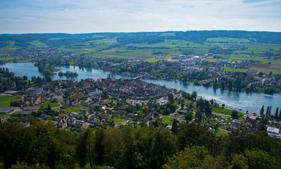 Stein am Rhein in der Schweiz am Hochrhein