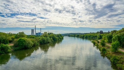 Fototapeta na wymiar Kraftwerk Ensdorf ist ein stillgelegtes deutsches Kohlekraftwerk im Saarland