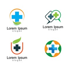 Medical logo template vector icon