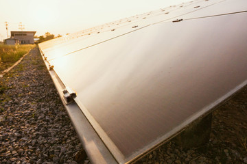 Solar panel, alternative electricity source - concept of sustainable resources, And this is the solar panel mono type