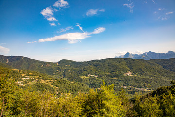 Monti Sagro panorama. They are the fourth highest mountain massif in the continental Apennines after Gran Sasso, Maiella and Velino-Sirente in the Umbria-Marche Apennines