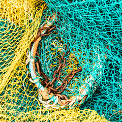 detail of fishermans net