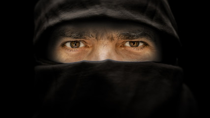 arabic male eyes portrait