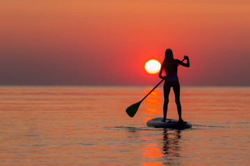 Black Sea Dreams: A Peaceful Morning Ride with a SUP Board