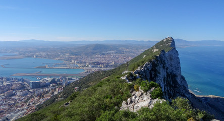 Fototapeta na wymiar Gibraltar is a beautiful place on the south of Europe