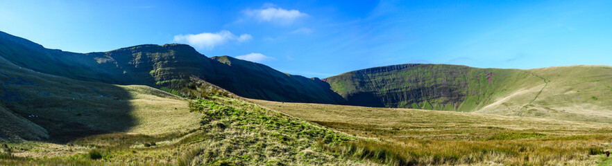 Paranorma Shot Of Llyn y Fan Fach Brecon Beacons National Park ,Wales, UK
