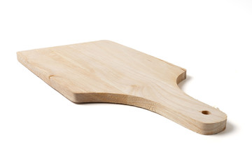 cherry wood cutting board handmade isolated