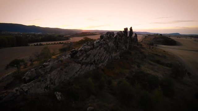 Teufelsmauer bei Thale in Deutschland