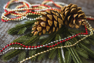 christmas decoration on a background