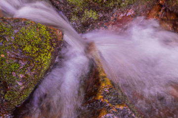 Belaustegui forest waterfall, in Alava, Basque Country