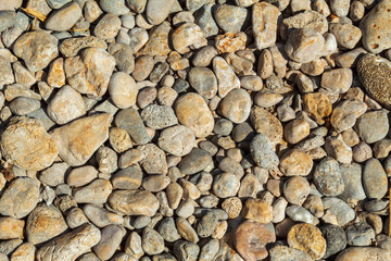 Stone background: small sea pebbles.