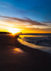 Coastline near New York in the area of Rockaway Park