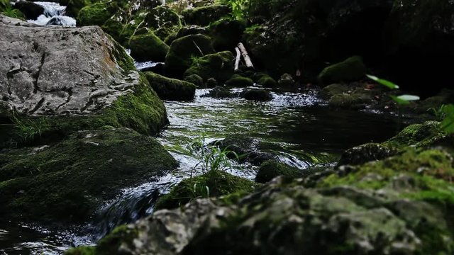 Waterfalls and Slopes. Myra Falls ,in the Muggendorf in Lower Austria