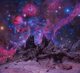  Unknown Worlds .This image elements furnished by NASA