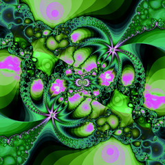 Fractal pattern. Abstract digital background generated on a computer.